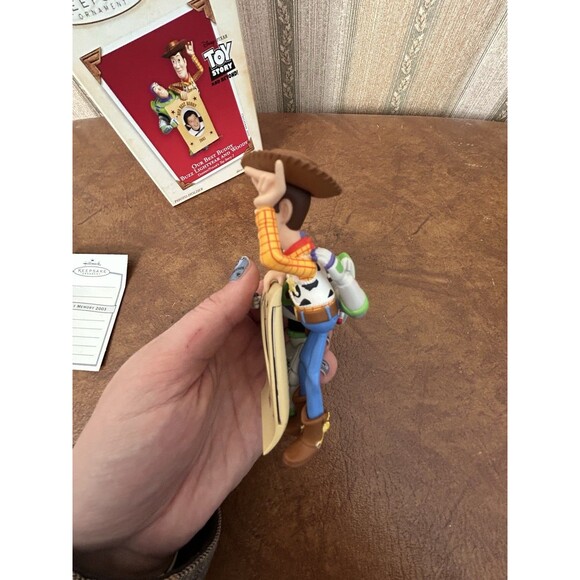 Hallmark Keepsake Ornament 2003 Toy Story Buzz Lightyear & Woody Our Best Buddy - Picture 8 of 16